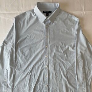 Mizzen+Main Light Blue Leeward Performance Dress Shirt – XL